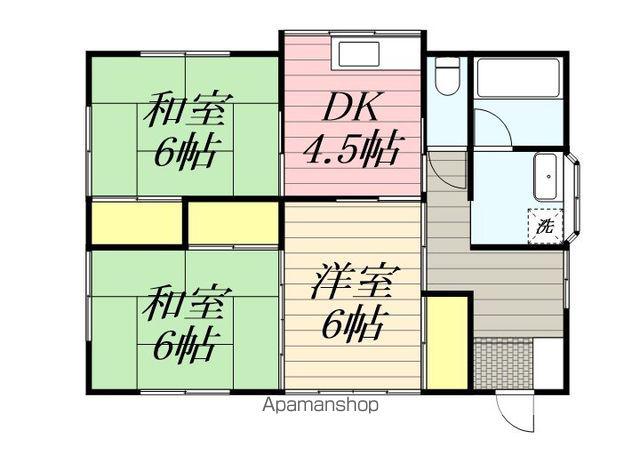 成田線 小見川駅 徒歩84分 1階建 築31年(3DK)の間取り写真