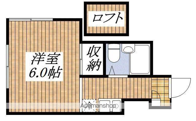 サンメゾン(ワンルーム/2階)の間取り写真