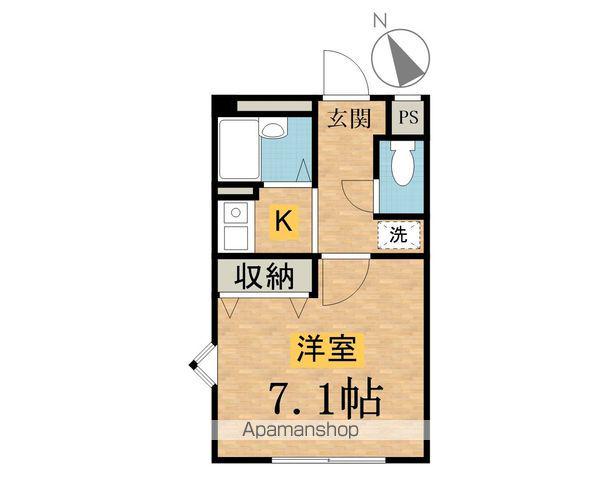 LUCK FIELD(1K/2階)の間取り写真