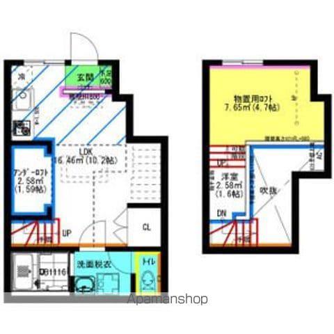 RADIANCE大府Ⅱ(ワンルーム/1階)の間取り写真
