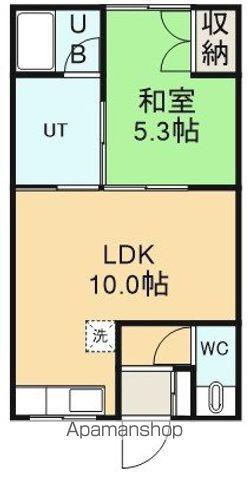 共和荘(1LDK/2階)の間取り写真