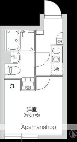 グランパーク大山(1K/4階)の間取り写真