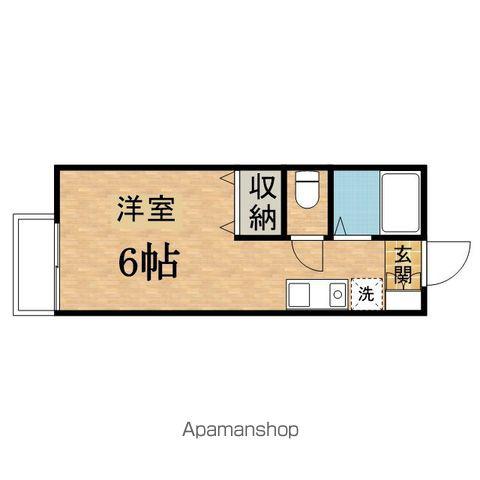 ヴェルドミール(ワンルーム/2階)の間取り写真