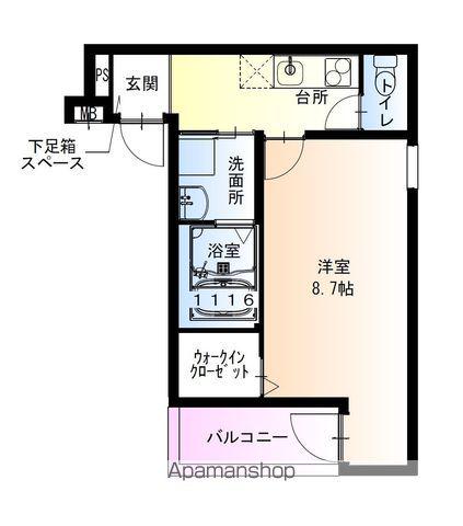 フジパレス湊駅南(1K/3階)の間取り写真