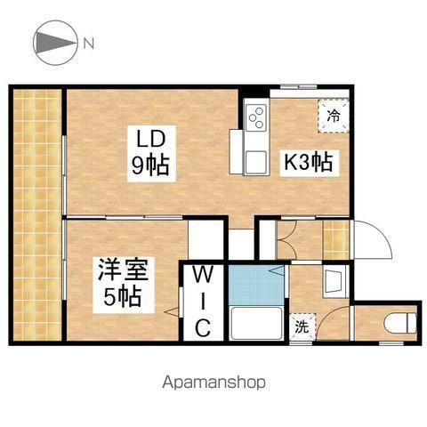 森田ハイツ(1LDK/3階)の間取り写真