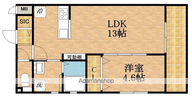 NテラスⅥ(1LDK/3階)の間取り写真