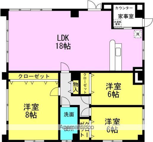 クレール西町(5LDK/1階)の間取り写真