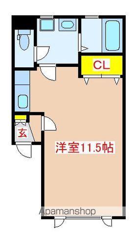 ノイエプラッツ(ワンルーム/2階)の間取り写真