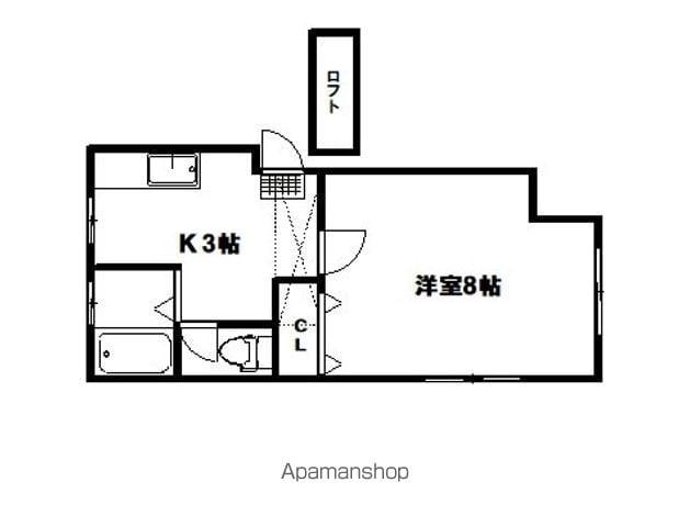フレグランス青葉(1K/1階)の間取り写真