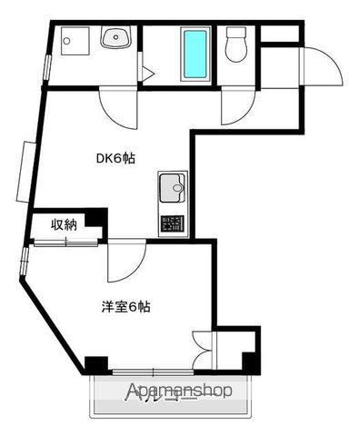 YS西荻(1DK/3階)の間取り写真