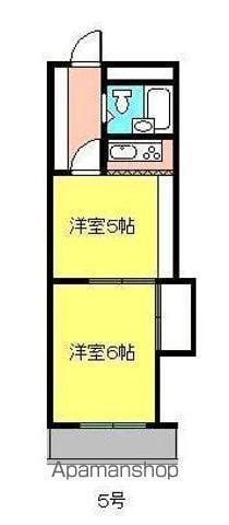 第91杉フラット(2K/3階)の間取り写真