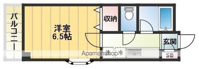 メゾン21(1K/3階)の間取り写真