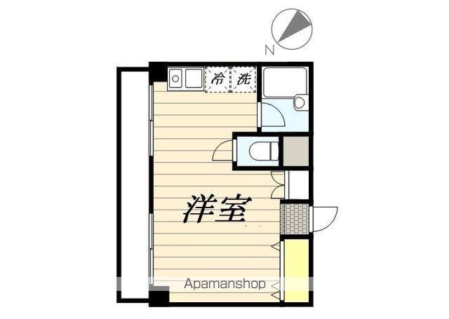 ベラルーサ11番館(ワンルーム/2階)の間取り写真