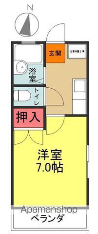 サンハイツ郷ケ丘(1K/2階)の間取り写真