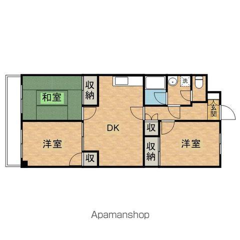 プランドール(3DK/4階)の間取り写真