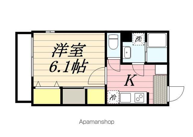 マリンパレス津田沼(1K/3階)の間取り写真