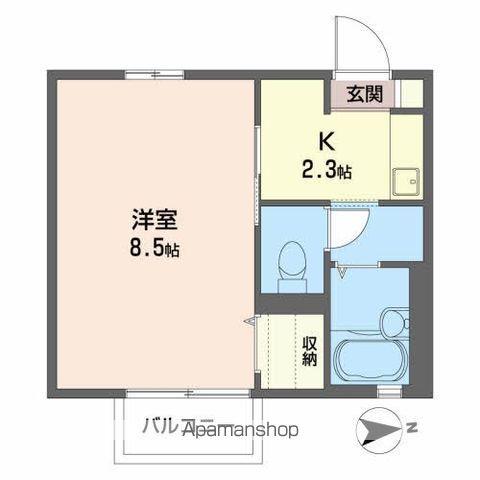 エクセルSHIMA(1K/2階)の間取り写真