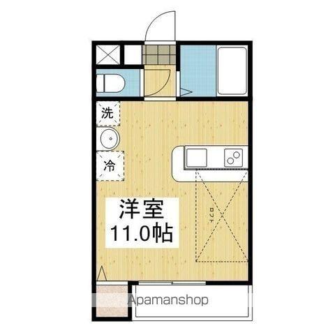 アルト萱町 東棟(ワンルーム/3階)の間取り写真