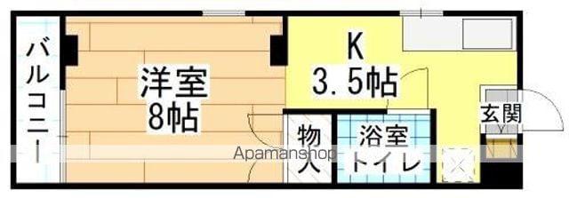 クライムハイツ寿山(ワンルーム/3階)の間取り写真