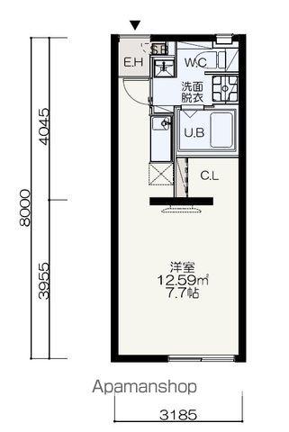 アルクMAG(ワンルーム/1階)の間取り写真