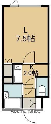 ドリームハイツⅡ(1K/2階)の間取り写真