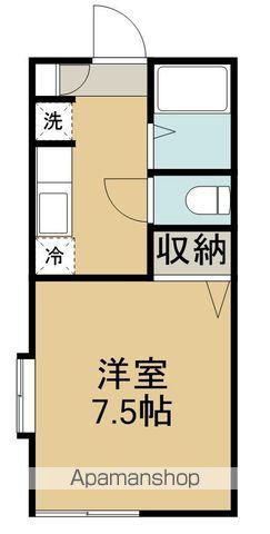 ウエストフォーラム(1K/1階)の間取り写真