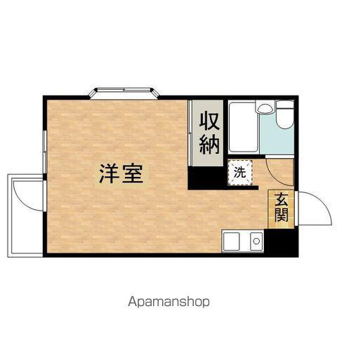 サンドルフ多摩(ワンルーム/1階)の間取り写真