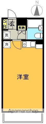 豪徳寺アムフラット(ワンルーム/1階)の間取り写真