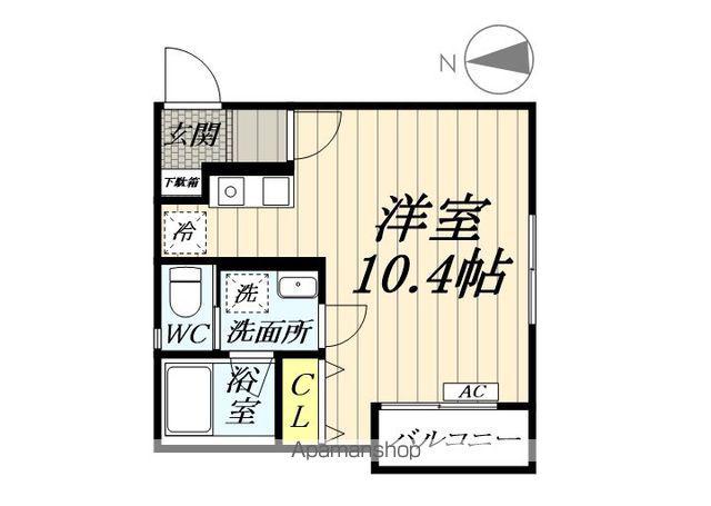 クオーレ南流山(ワンルーム/2階)の間取り写真