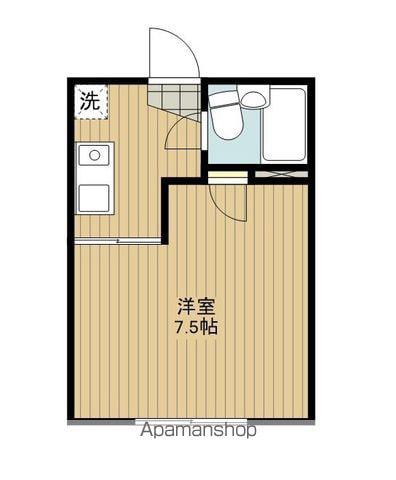 メルティアス(1K/2階)の間取り写真