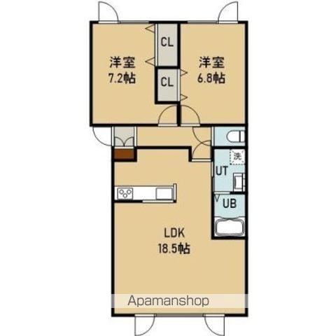 PLESANT NANAEⅡ(2LDK/2階)の間取り写真