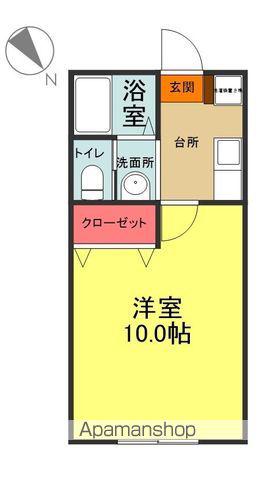 GRANDCHARIOT(1K/1階)の間取り写真