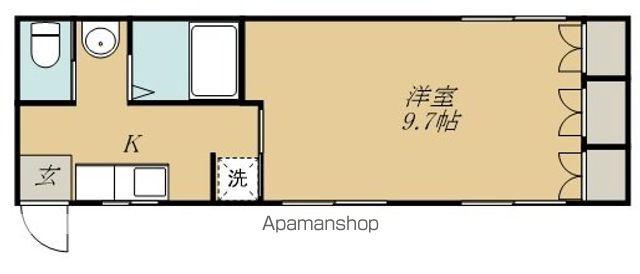 タナベコーポ(1K/1階)の間取り写真