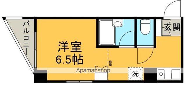 つるやビル(ワンルーム/2階)の間取り写真