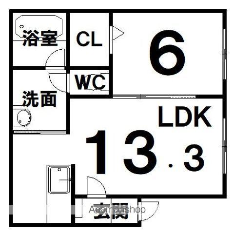 根室本線 帯広駅 徒歩10分 3階建 新築(1LDK/3階)の間取り写真