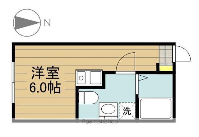 パラディーゾ戸田(1K/1階)の間取り写真