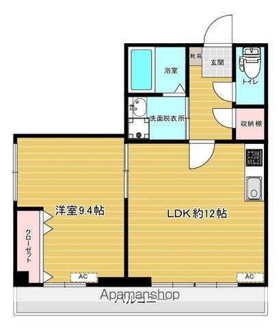 リファレンス愛宕(1LDK/4階)の間取り写真