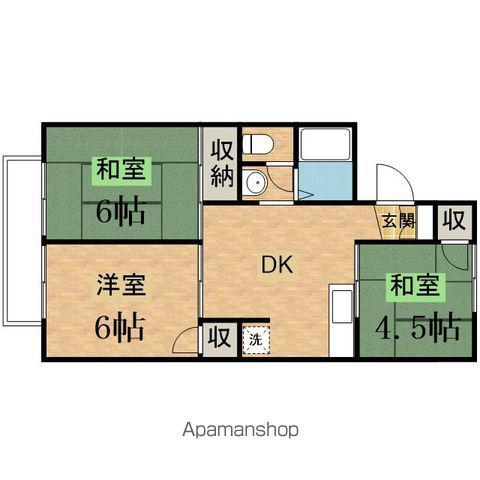 コーポアリセイ(3DK/2階)の間取り写真