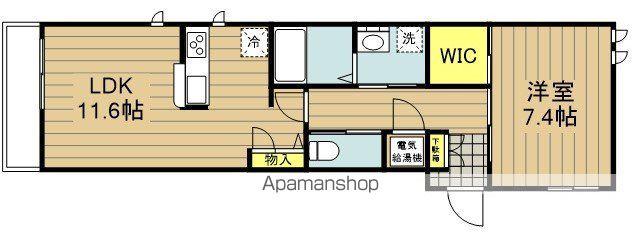 エトワールイースト弐番館(2LDK/2階)の間取り写真