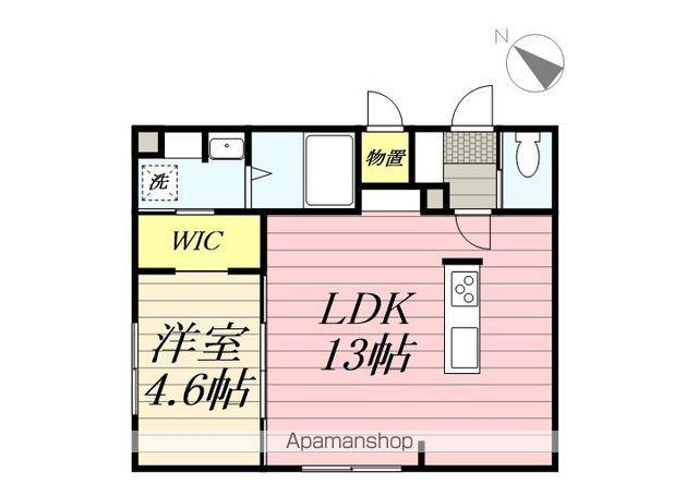 ネコフィーノ・モネ(1LDK/1階)の間取り写真