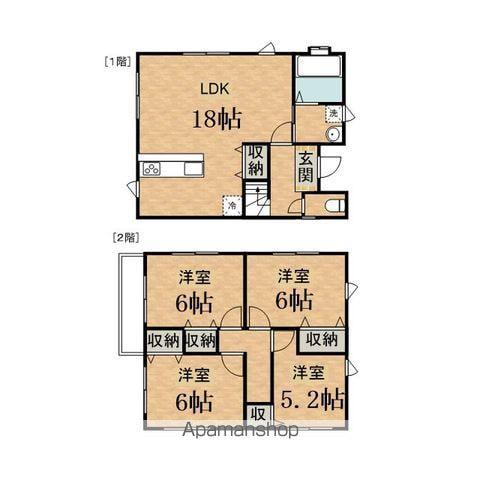 多摩モノレール 松が谷駅 徒歩19分 2階建 新築(4LDK)の間取り写真