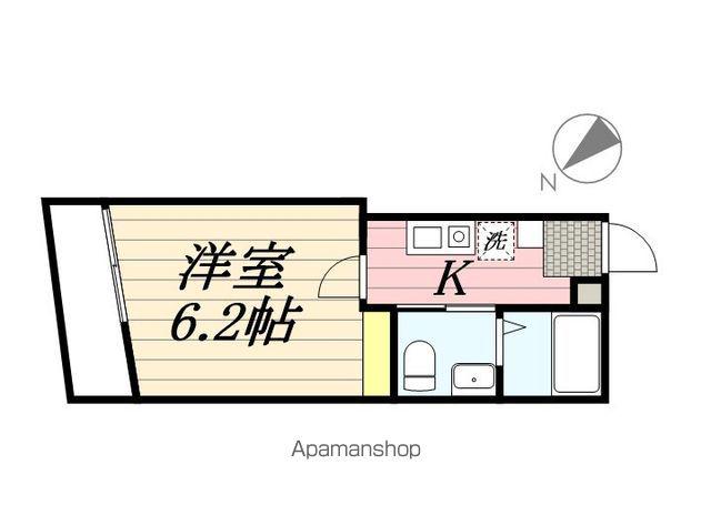 メゾン・ドゥ・アッシュ津田沼(1K/1階)の間取り写真
