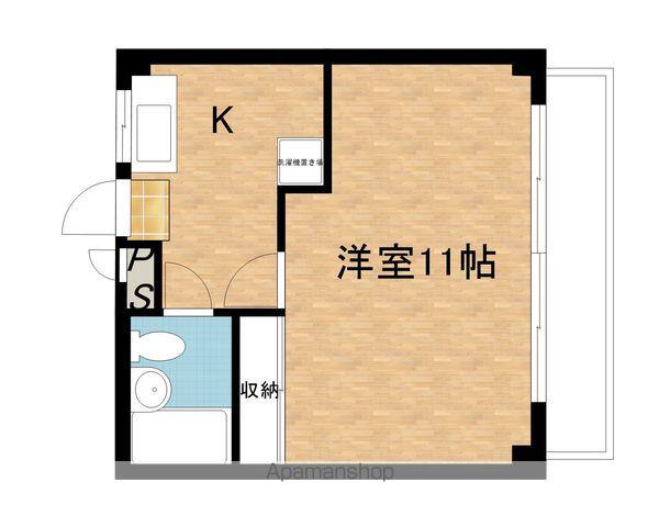 アネーロ弐番館(1K/3階)の間取り写真