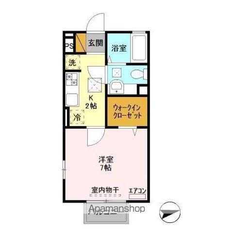 RYM壱番館(1K/1階)の間取り写真