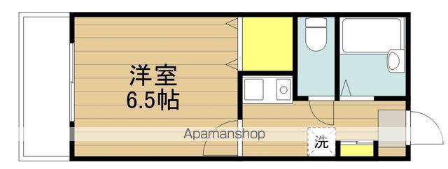 シャトランレーヌⅢ(1K/3階)の間取り写真