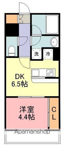 ピュアナ弓ノ町(1DK/7階)の間取り写真