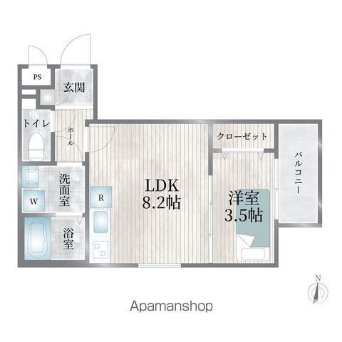 CHERIM浄心イースト(1LDK/3階)の間取り写真