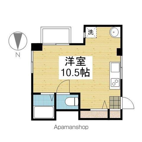 ヴィラ松山(ワンルーム/1階)の間取り写真