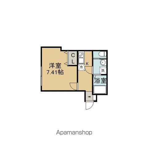 メゾン・ド・アミティ(1K/2階)の間取り写真