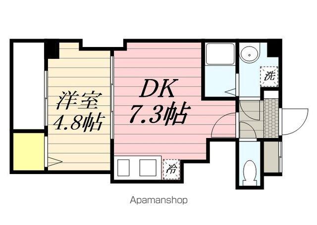 金太郎ヒルズ347(1DK/4階)の間取り写真